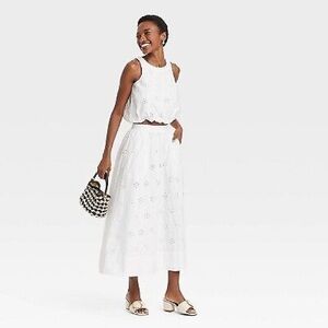 A New Day eyelet skirt and top set Target